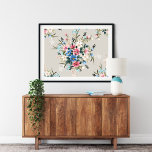 Toile Bouquet Fleur Bleu | Impression de la toile<br><div class="desc">Toile Bouquet Fleur Bleu | Flower Canvas Print - Notre imprimé Flower est parfait pour votre salon,  hall,  murs,  grotte homme,  ou chambre.</div>