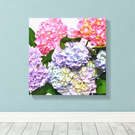 Toile Bouquet Hydrangea (Insitu (Plancher de Bois))
