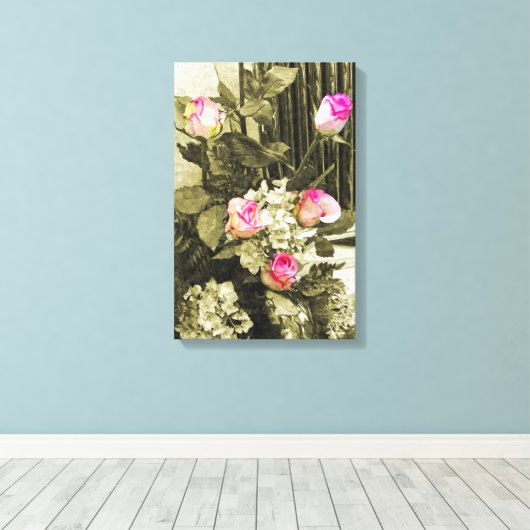 Toile Bouquet mariage (Insitu (Plancher de Bois))