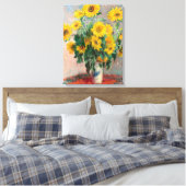 Toile Bouquet of Sunflowers by Monet Impressionist (Insitu(Chambre))