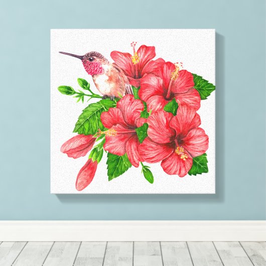 Toile Bouquet tropical (Insitu (Plancher de Bois))