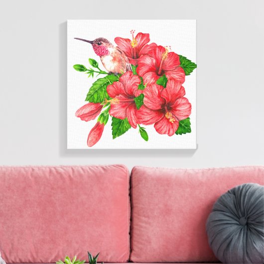 Toile Bouquet tropical (Insitu(Salon))