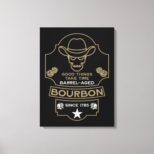 Toile Bourbon Whiskey Art (Recto)