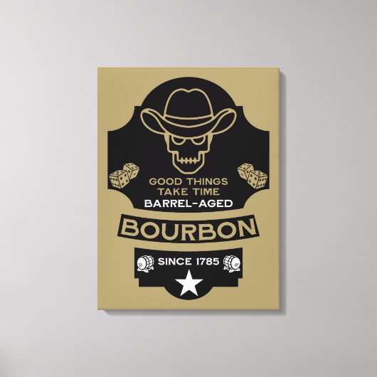 Toile Bourbon Whiskey Art (Recto)