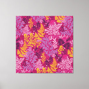 Toile Bourgogne Golden Autumn Forest Feuilles