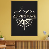 Toile Boussole d'aventure Montagnes (Insitu(Salon))