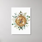 Toile Boussole de remplissage aquarelle (Recto)