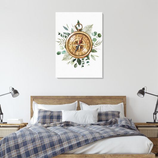 Toile Boussole de remplissage aquarelle (Insitu(Chambre))