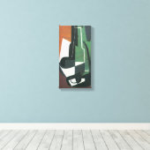 Toile Bouteille de Carafe de vin de Juan Gris, Cubisme V (Insitu (Plancher de Bois))