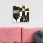 Toile Bouteille de vin et verre (Insitu(Salon))