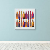 Toile bouteilles de bière en couleurs (Insitu (Plancher de Bois))