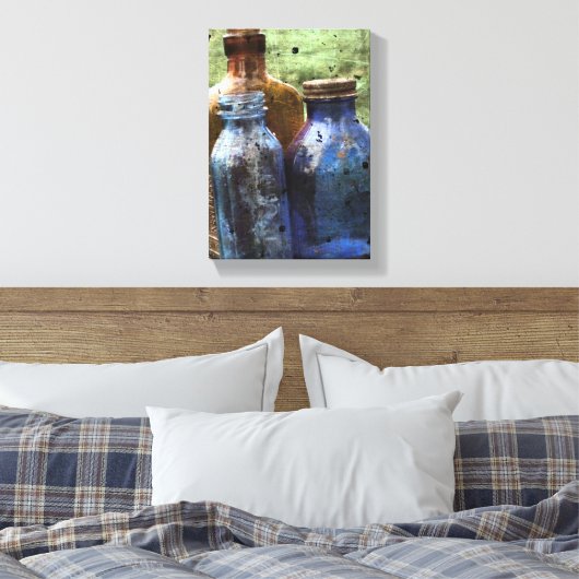 Toile Bouteilles vintages (Insitu(Chambre))