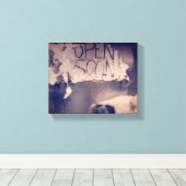 Toile Boutique Abandonnée Avec Déclinaison Ouvrir Bientô (Insitu (Plancher de Bois))