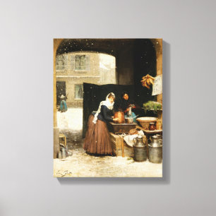 Toile Boutique de café vintage Art Street