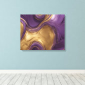 Toile Boutique violette-Collection d'art violet et or (Insitu (Plancher de Bois))