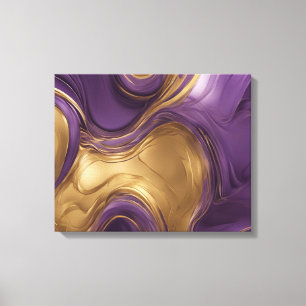 Toile Boutique violette-Collection d'art violet et or