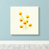 Toile Bouton Billy jaune fleur australienne originaire (Insitu (Plancher de Bois))