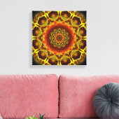 Toile Bouton d'or Mandala (Insitu(Salon))