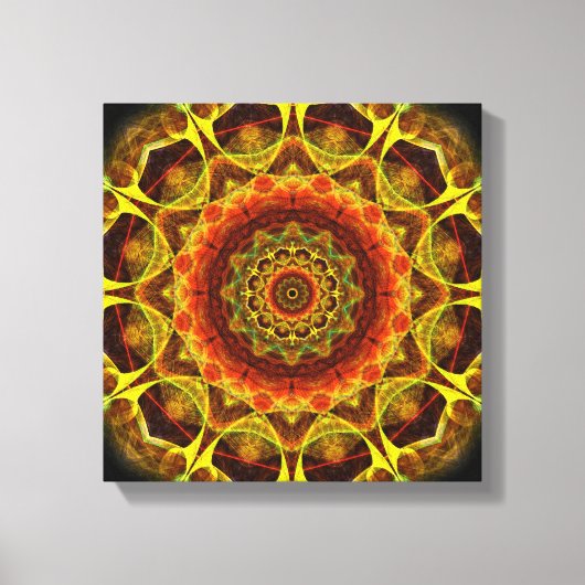 Toile Bouton d'or Mandala (Recto)