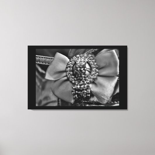 Toile Bow en argent et cristaux (Recto)