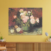 Toile Bowl avec Peonies et Roses par Vincent van Gogh (Insitu(Salon))