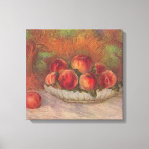 Toile Bowl of Peaches (par Pierre-Auguste Renoir)