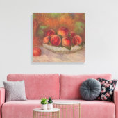 Toile Bowl of Peaches (par Pierre-Auguste Renoir) (Insitu(Salon))