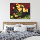 Toile Bowl of Peonies et Rose, Vincent van Gogh. (Insitu(Chambre))