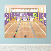 Toile Bowling à dix quilles (Insitu (Plancher de Bois))