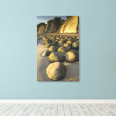 Toile Bowling Ball Beach sur la côte Mendocino de Califo (Insitu (Plancher de Bois))