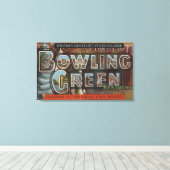 Toile Bowling Green, Kentucky - Scènes à grandes lettres (Insitu (Plancher de Bois))