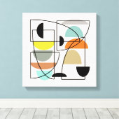 Toile "Bowls" modernes du milieu du siècle (Insitu (Plancher de Bois))