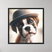 Toile Boxer Chien Adorable (Recto)