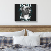 Toile Boxer Chien Amoureux des animaux Texte d'art (Insitu(Chambre))