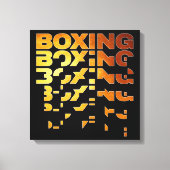 Toile Boxer Graphisme Word Art (Recto)