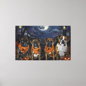 Toile Boxer Halloween Épouvantable (Recto)