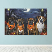 Toile Boxer Halloween Épouvantable (Insitu (Plancher de Bois))