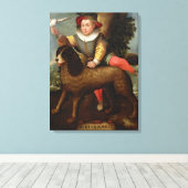 Toile Boy and Dog, "Bibius Vincit" (Insitu (Plancher de Bois))