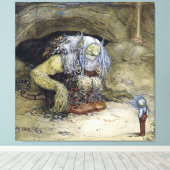 Toile "Boy with Troll" de John Bauer (Insitu (Plancher de Bois))