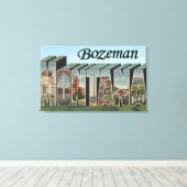 Toile Bozeman, Montana - Scènes de grandes lettres (Insitu (Plancher de Bois))