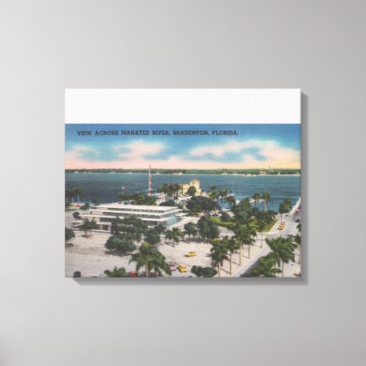Toile Bradenton, Floride - Vue Sur Manatee River (Recto)