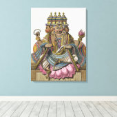 Toile Brahma, dieu hindou de la création, du Voyage aux (Insitu (Plancher de Bois))