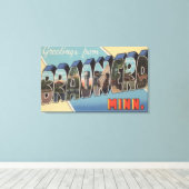 Toile Brainerd, Minnesota - Scènes de grandes lettres (Insitu (Plancher de Bois))