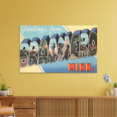 Toile Brainerd, Minnesota - Scènes de grandes lettres (Insitu(Salon))