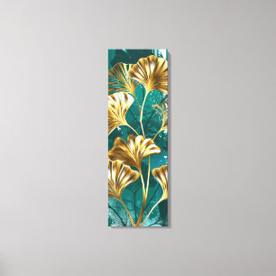 Toile Branche avec Feuilles d'or Ginko Biloba