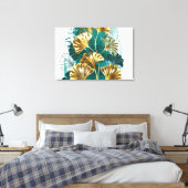 Toile Branche avec Feuilles d'or Ginko Biloba (Insitu(Chambre))