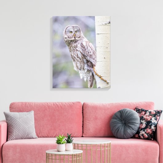 Toile Branche d'arbre d'astre gris (Insitu(Salon))