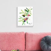 Toile Branche d'olive aquarelle (Insitu(Salon))