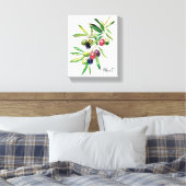 Toile Branche d'olive aquarelle (Insitu(Chambre))