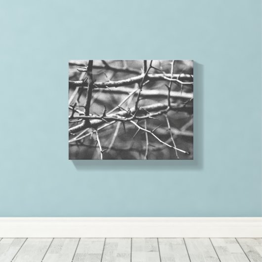 Toile Branches avec épines (Insitu (Plancher de Bois))
